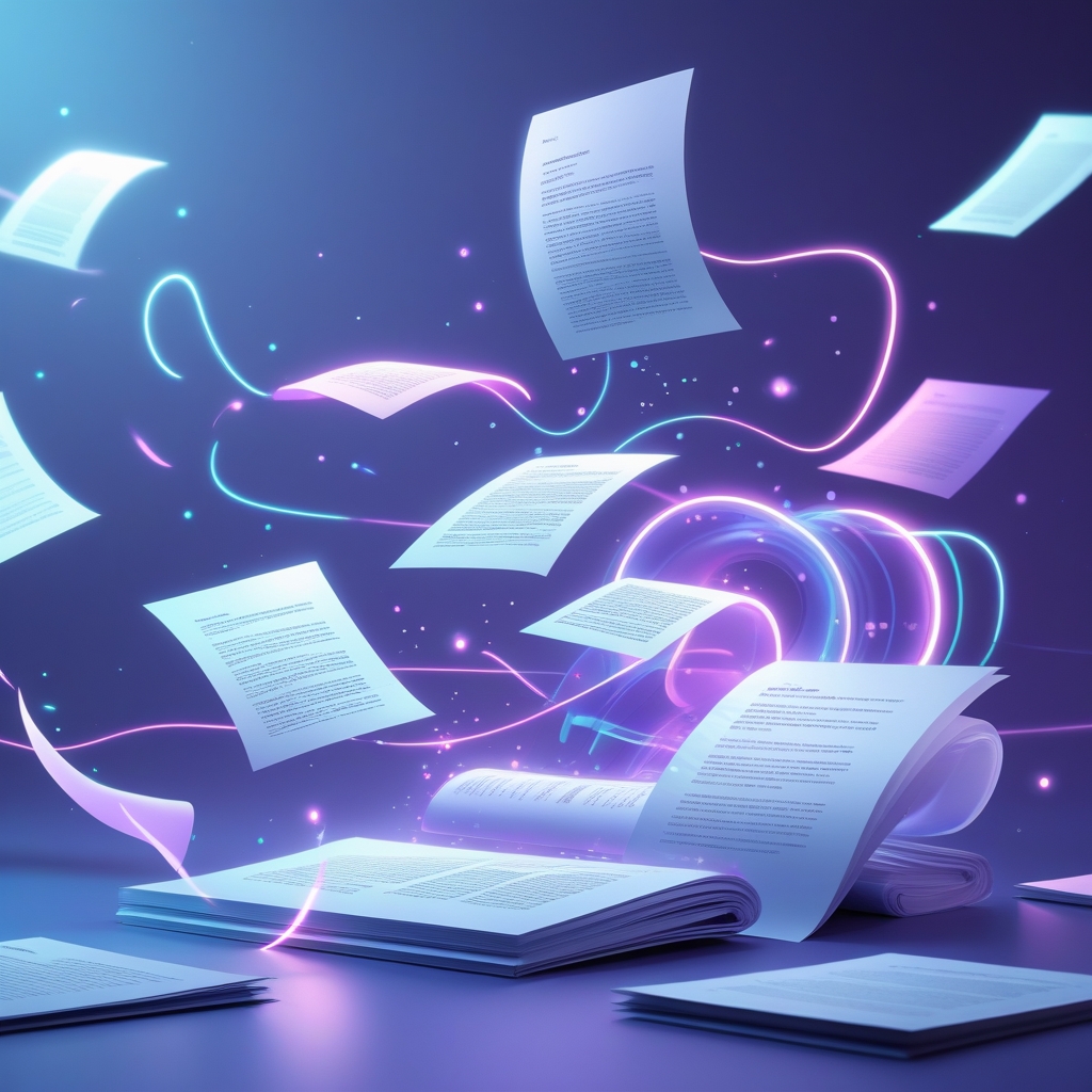 Text to PDF illustration